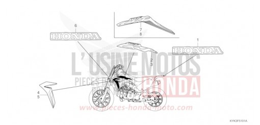 RAYURE/MARQUE (CRF110FK/L/M/N) CRF110FK de 2019